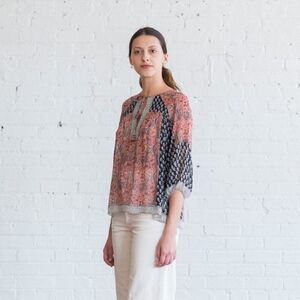 Ulla Johnson 100% Silk Georgette Aix Peasant